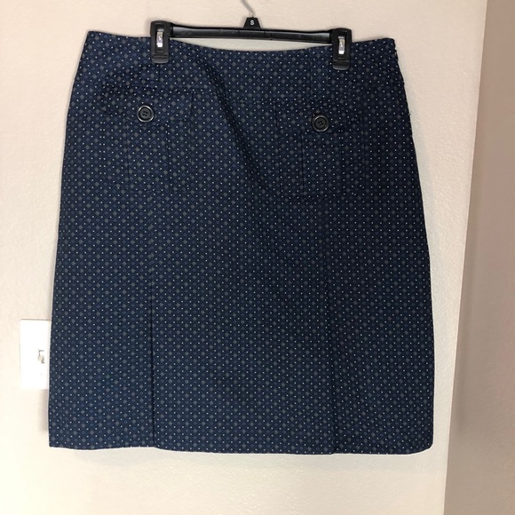 PENDLETON Blue Geometric Print Front Pocket Skirt - Picture 2 of 6